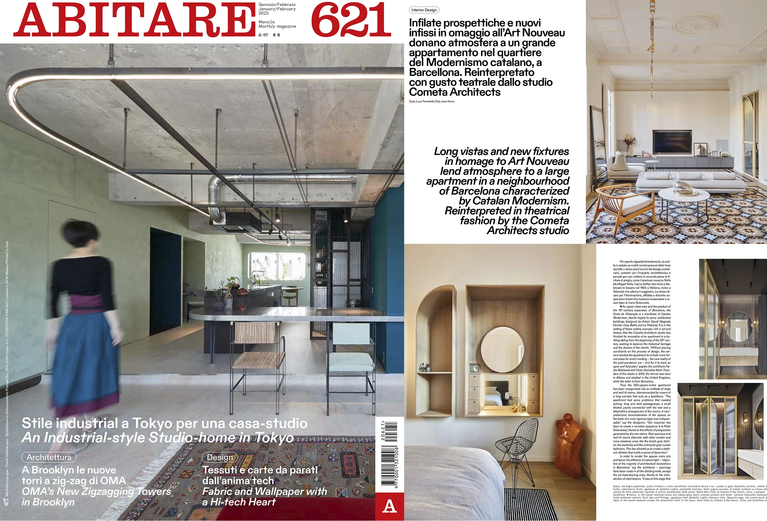 The Bruc Apartment by Cometa Architects – Theatrical Restoration in Barcelona Featured in ABITARE