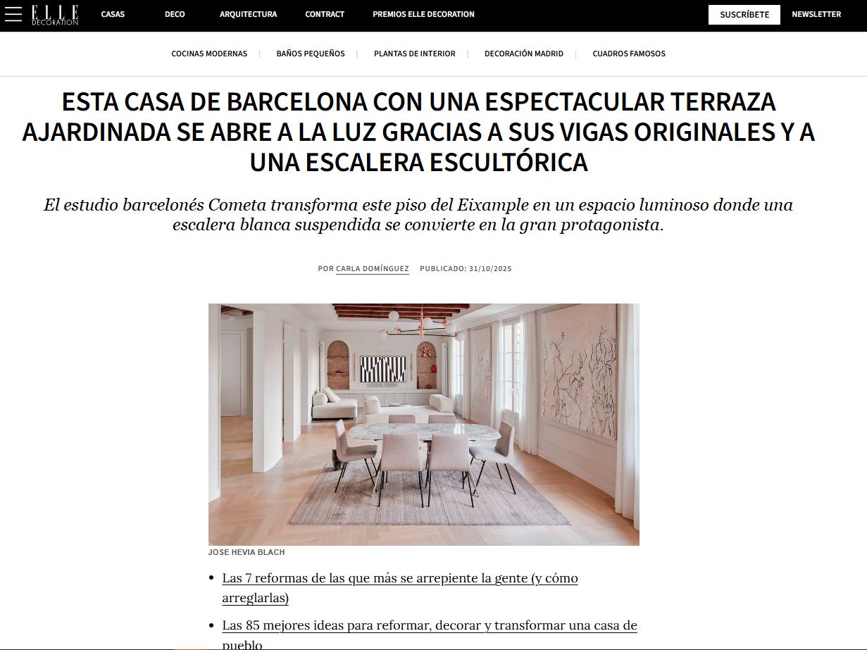 eventail apartment by cometa architects – rooftop terrace and interior renovation in barcelona