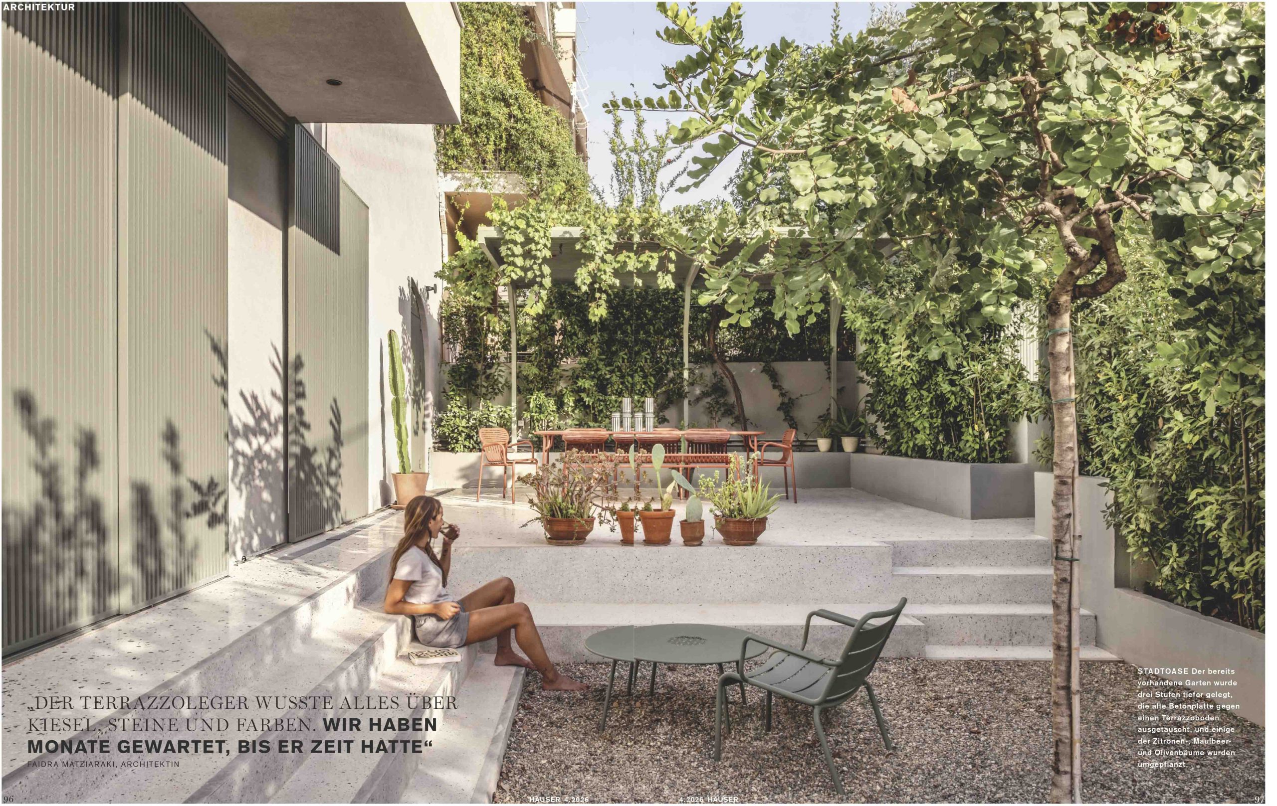 Hauser Magazine Cometa Architects Greece CASAD garden